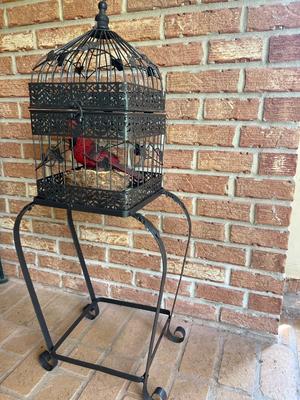 Victorian Decorative Metal Birdcage