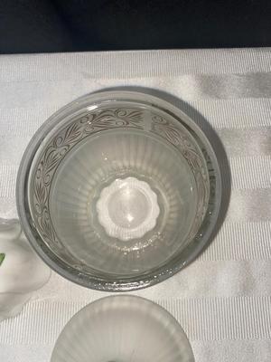 Vintage AVON Bell and Frosted Dishes