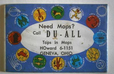 DU-ALL Mops Advertising Pocket Mirror