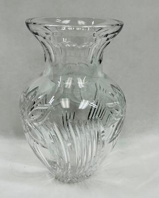 Large Cut Crystal Vase for Full Bouquet 10
