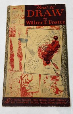 How to Draw by Walter E Foster - antique drawing lesson book