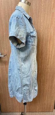 Chico's Petite Denim Button-Front Dress NWT
