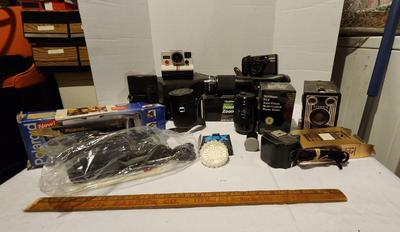 Vintage Camera Lot including Polaroid NIB