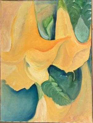 105 Original Oil Painting "Angel Trumpets" by Ellen Into