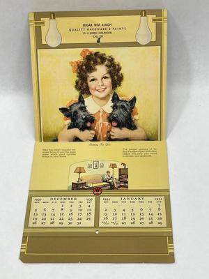 Vintage 1938 Calendar