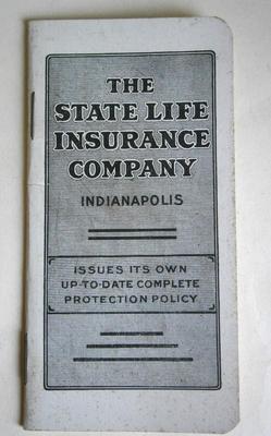 Old STATE LIFE INSURANCE CO. Giveaway Notebook