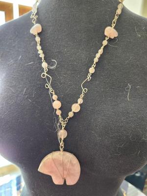 Zuni Bear in Rose Quartz