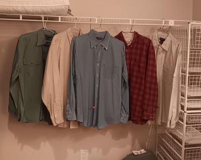 MEN'S LONG SLEEVE SHIRTS SIZE LARGE