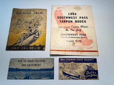 1948 Grande Isle Tarpon Rodeo Pamphlet w/ Extras