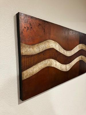 TEXTURED ABSTRACT WALL ART