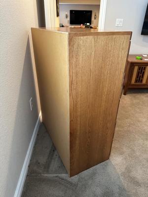 SOLID WOOD 5 DRAWER CHEST