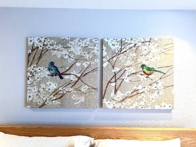 TIM COFFEY BIRDS PERCHED ON DOGWOOD