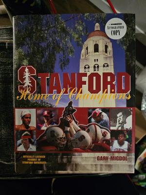 Vintage Stanford Tiger Woods Home of the Champions Autograph Copy