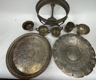SilverPlate Mixed Lot - trays creamers sugar, etc