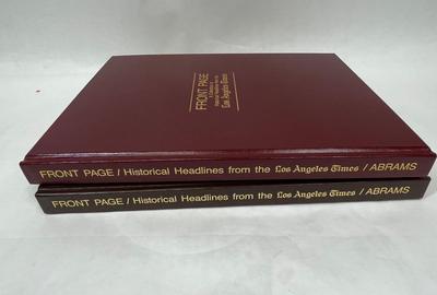 Lot of (2) LA Times Collections of Front Pages Hardcover books