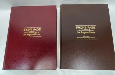 Lot of (2) LA Times Collections of Front Pages Hardcover books