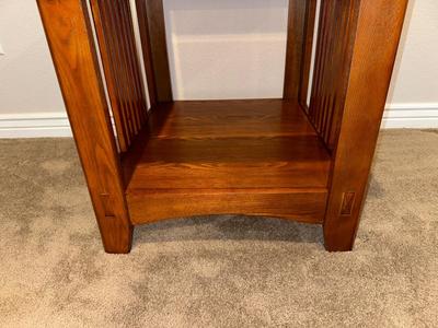 MISSION STYLE 2 TIER SIDE TABLE