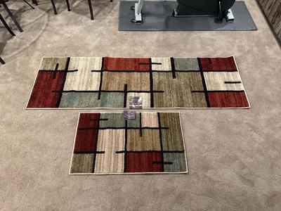 2 NEW ALLEN + ROTH THROW RUGS