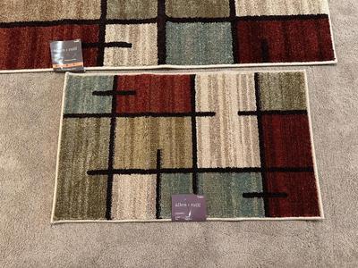 2 NEW ALLEN + ROTH ACCENT RUGS