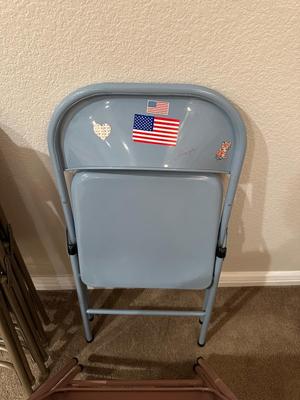 FOLDING CARD TABLE AND 8 CHAIRS