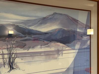 FRAMED DESERT LANDSCAPE BY MARY ANN GINTER