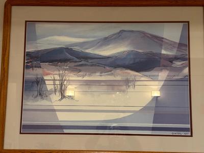 FRAMED DESERT LANDSCAPE BY MARY ANN GINTER