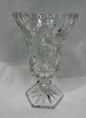 Vintage Cut Crystal Footed Flower Boutique Vase