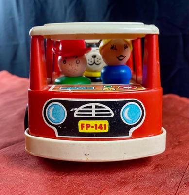 Fisher Price Red Mini-Bus with Little People
