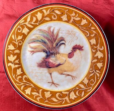 Set of 4 Rooster Plates