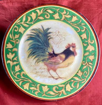 Set of 4 Rooster Plates