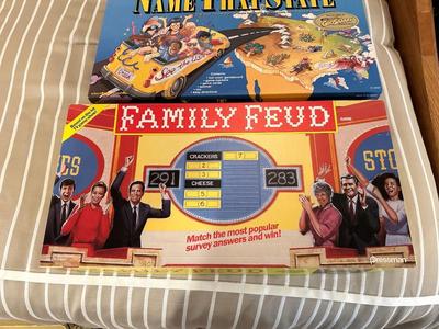 CRANIUM, NAME THAT STATE & FAMILY FEUD GAMES