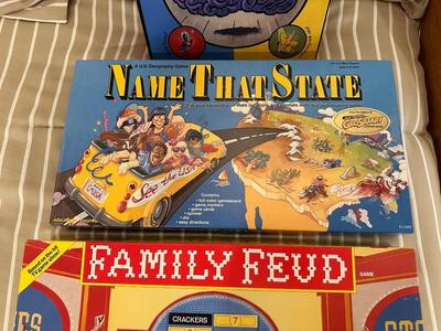 CRANIUM, NAME THAT STATE & FAMILY FEUD GAMES