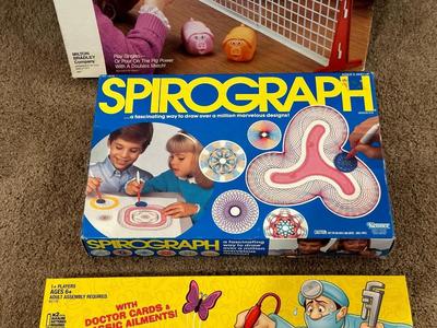 PIG PONG, SPIROGRAPH & OPERATION GAMES