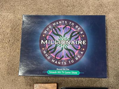 WHO WANTS TO BE A MILLIONAIRE, NEW HOVER STAR AND A WOOD BOX THAT RATTLES?