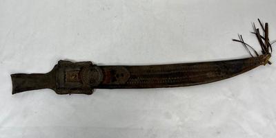 Vintage leather Sheath for long knife