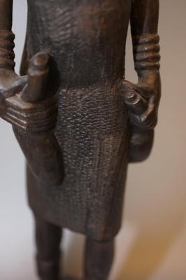 HAND CARVED AFRICAN FIGURES PAIR