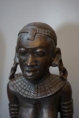 HAND CARVED AFRICAN FIGURES PAIR