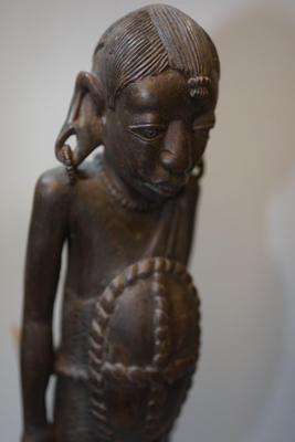 HAND CARVED AFRICAN FIGURES PAIR