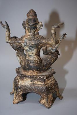 HINDU / EASTERN INDIA DIETY SHIVA METAL FIGURINE SCULPTURE