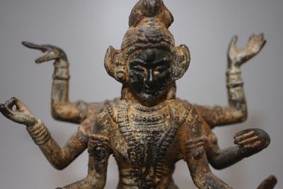 HINDU / EASTERN INDIA DIETY SHIVA METAL FIGURINE SCULPTURE