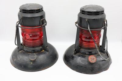 DIETZ No. 40 Traffic Lamps (2) - S. & W. BD. N.O.