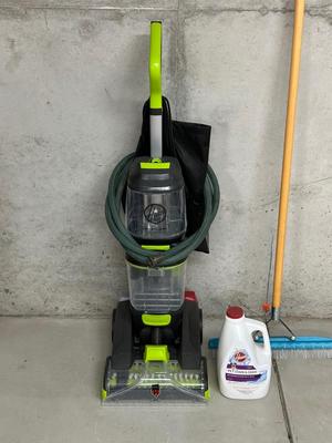 HOOVER POWER MAX & PET CARPET CLEANER, CARPET SHAMPOO AND CARPET BRUSH
