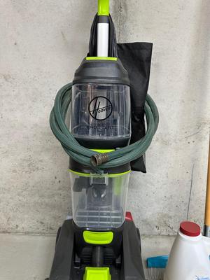 HOOVER POWER MAX & PET CARPET CLEANER, CARPET SHAMPOO AND CARPET BRUSH