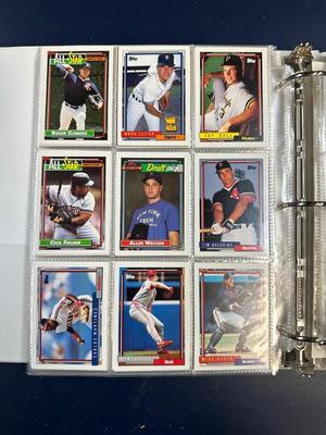 3 RING BINDER FULL OF SPORTS TRADING CARDS