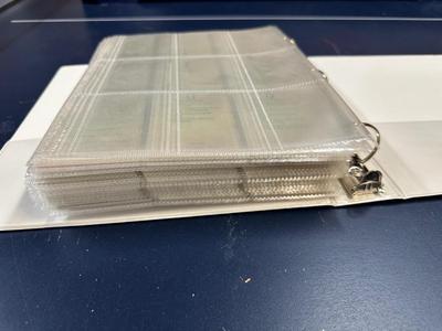 3 RING BINDER FULL OF SPORTS TRADING CARDS