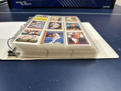 3 RING BINDER FULL OF SPORTS TRADING CARDS