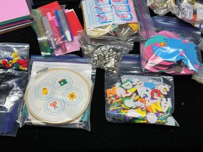 A VARIETY OF CRAFT SUPPLIES