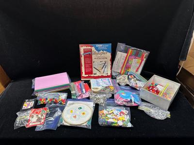 A VARIETY OF CRAFT SUPPLIES