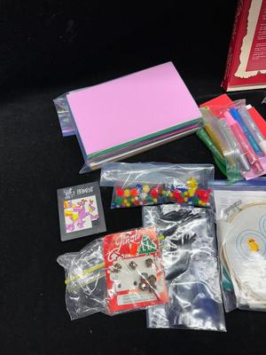 A VARIETY OF CRAFT SUPPLIES