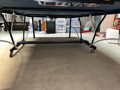 FOLDING PING PONG TABLE ON WHEELS WITH ALL ACCESSORIES INCLUDED